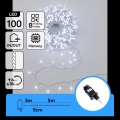 Aigostar - LED utomhus ljusslinga för jul 100xLED/8 funktioner 5,3m IP44 kallvit
