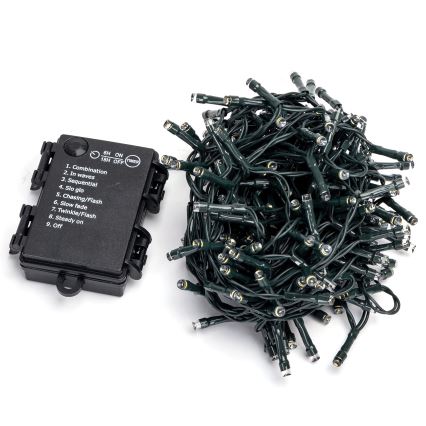 Aigostar -LED Utomhus  slinga 200xLED/8 funktioner 3xAA 10,3m IP44 flerfärgad