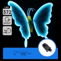 Aigostar - LED-utomhusdekoration 372xLED 60 cm IP44 fjäril/blå