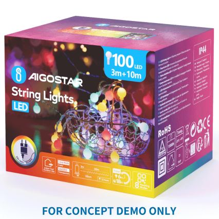 Aigostar - LED utomhusdekoration 504xLED IP44 varmvit fjäril