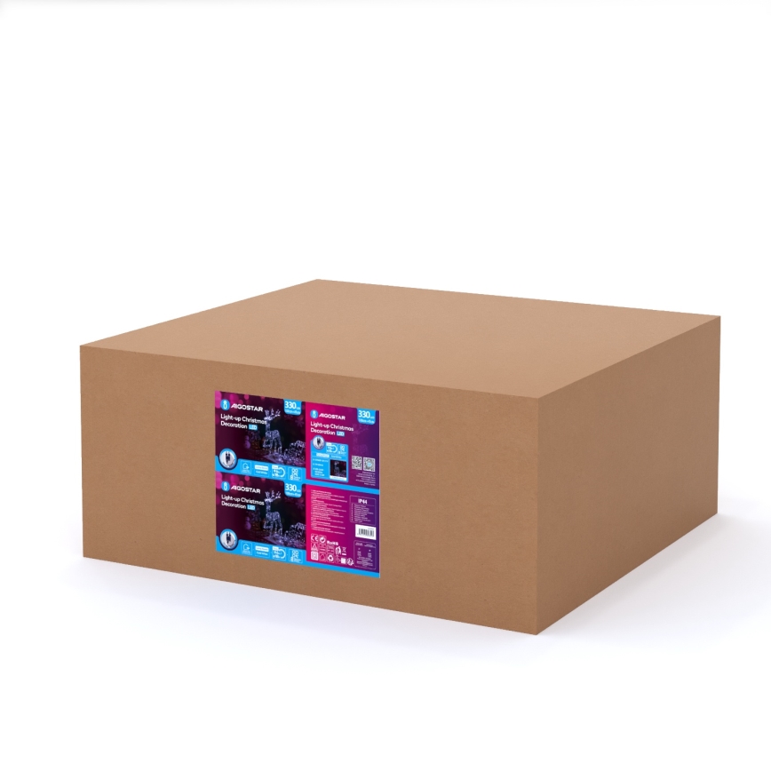 Aigostar - LED utomhusdekoration LED/3,6W/31/230V 6500K 90/45cm IP44 ren med släde