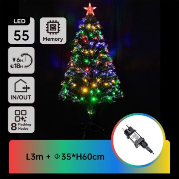 Aigostar - LED utomhusjulgran LED/3,6W/230V 60 cm IP44 flerfärgad