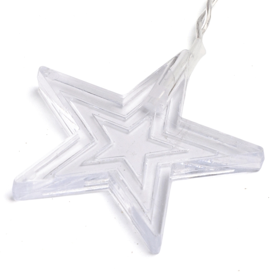 Aigostar - LED utomhus julslinga 168xLED/8 funktioner 3x1,5m IP44 varmvit stjärnor