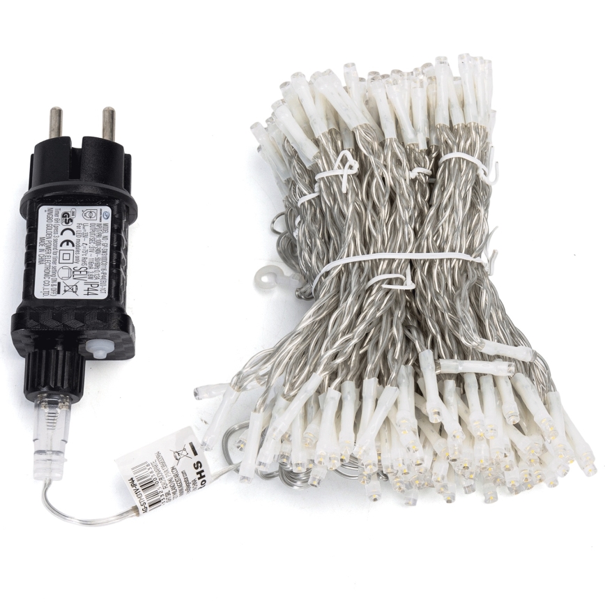 Aigostar - LED utomhusjulslinga 234 LED / 8 funktioner 1,2 x 1,8 m IP44 varmvit