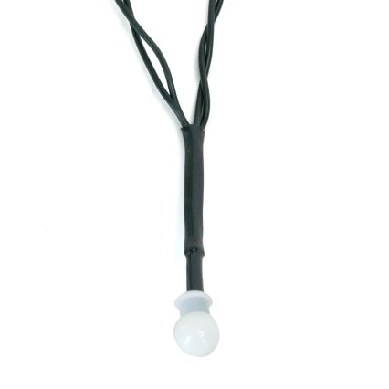 Aigostar - LED-utomhusslinga för jul, 100 LED / 8 funktioner, 3xAA, 10,3 m, IP44, varmvit