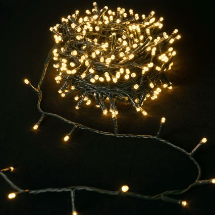Aigostar - LED-ljusslinga för utomhusbruk 100xLED/8 funktioner 3xAA 5,3 m IP44 varmvit