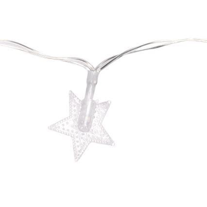 Aigostar - LED utomhusslinga 100 LED / 8 funktioner 3xAA 10 m IP44 kallvit
