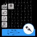 Aigostar - LED utomhusljusslinga 200xLED/8 ljuslägen 5x2m IP44 kallvit