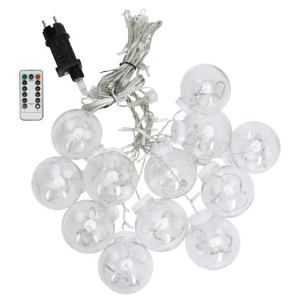 Aigostar - LED utomhus julbelysning 120xLED/8 funktioner 3x0,6m IP44 kallvit + fjärrkontroll