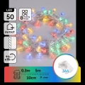 Aigostar - LED utomhusljusslinga för jul 50xLED/8 funktioner 3xAA 5,3m IP44 flerfärgad