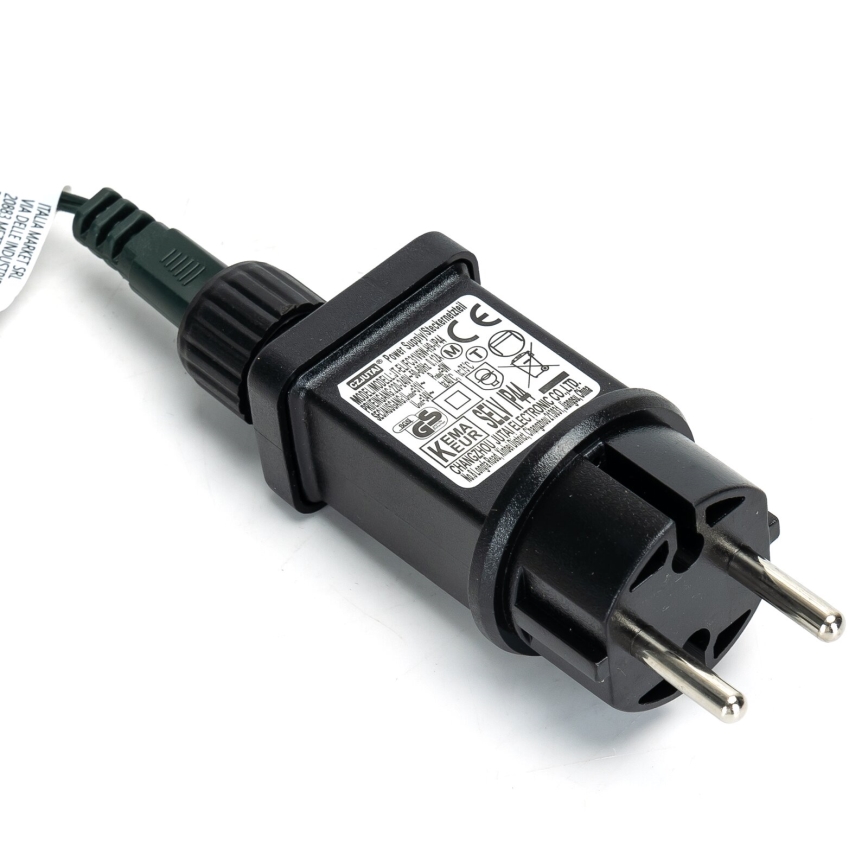 Aigostar - LED utomhusljusslinga för jul, 600 LED / 8 funktioner, 18 m, IP44, kallvit