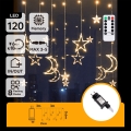 Aigostar - LED utomhusslinga 120xLED/6W/230V/8 funktioner 3x0,6m IP44 varmvit + fjärrkontroll