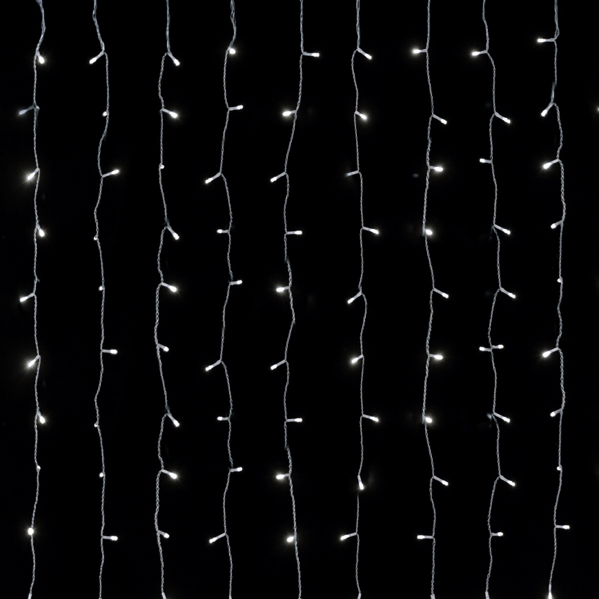 Aigostar - LED utomhusslinga 558xLED 3x1,8m IP44 kallvit