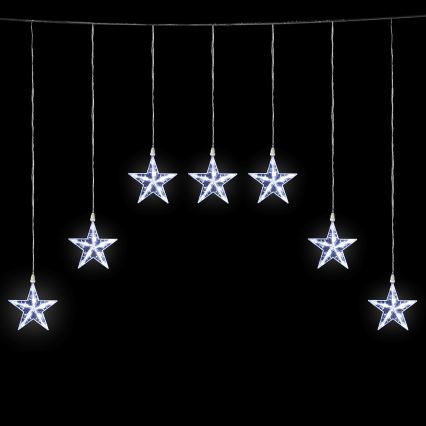 Aigostar - LED utomhusslinga 70xLED 1,2x1m IP44 kallvita stjärnor