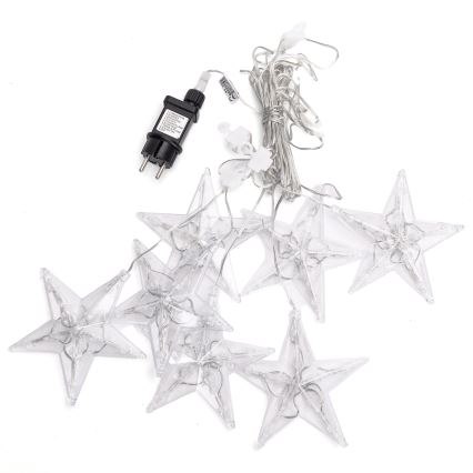 Aigostar - LED utomhusslinga 70xLED 1,2x1m IP44 kallvita stjärnor
