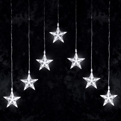 Aigostar - LED utomhusslinga 70xLED 1,2x1m IP44 kallvit stjärnor