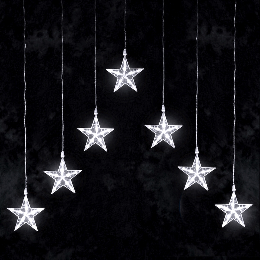 Aigostar - LED utomhusslinga 70xLED 1,2x1m IP44 kallvit stjärnor