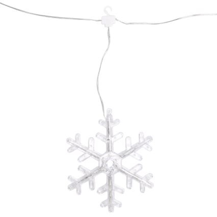 Aigostar - LED utomhusslinga 84xLED/8 funktioner 1,2x1m IP44 kallvit snöflingor