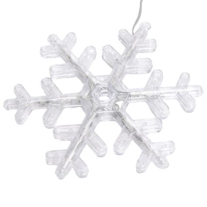Aigostar - LED utomhusslinga 84 LED / 8 funktioner, 1,2 x 1 m, IP44, varmvit, snöflingor
