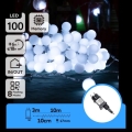 Aigostar - LED utomhusslinga för dekoration 100 LED/8 funktioner 10m IP44 kallvit