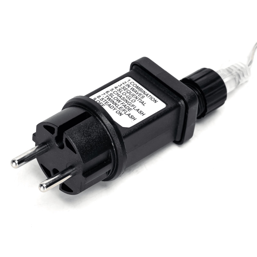 Aigostar - LED utomhusslinga för jul, 100 LED / 8 funktioner, 13 m, IP44, varmvit