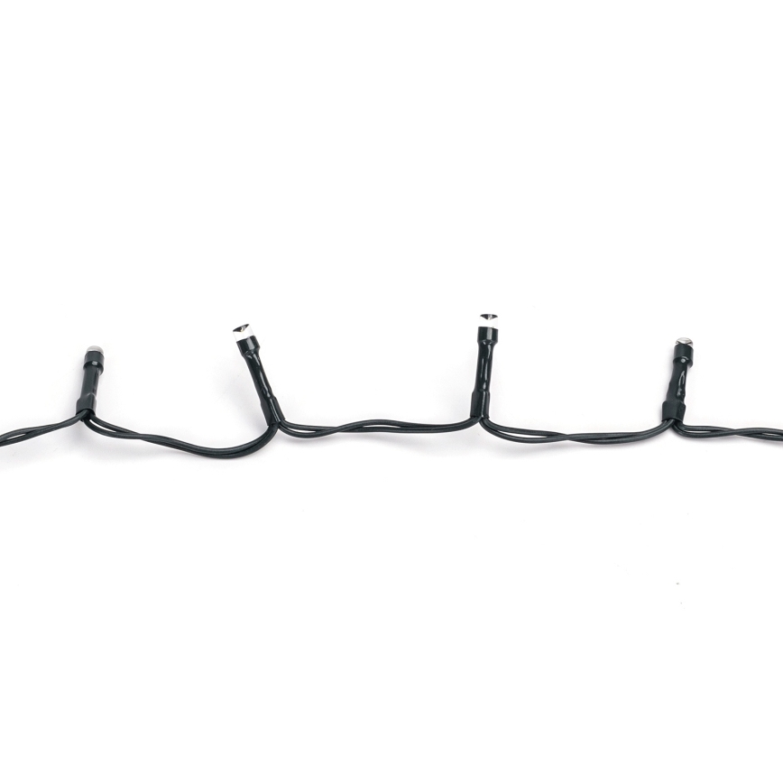 Aigostar - LED utomhus julslinga 100 LED/8 funktioner 3x AA 5,3 m IP44 varmvit