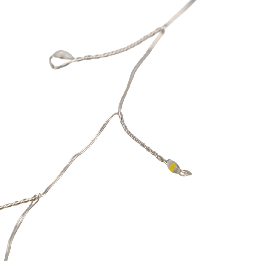 Aigostar - LED utomhusslinga för jul, 100 LED / 8 funktioner, 3xAA, 3,3 m, IP44, flerfärgad