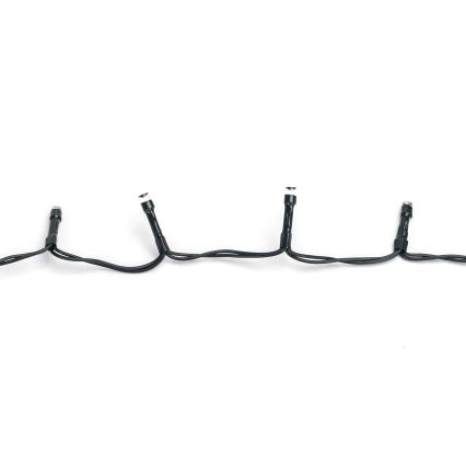 Aigostar - LED-ljusslinga för utomhusbruk, julbelysning, 100 LED, 8 funktioner, 3xAA, 5,3 m, IP44, flerfärgad