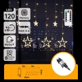 Aigostar - LED utomhusslinga för jul 120 LED/8 funktioner 3 x 0,6 m IP44 varmvit + fjärrkontroll