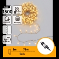 Aigostar - LED utomhusslinga för jul 1500 LED / 8 funktioner 78 m IP44 varmvit