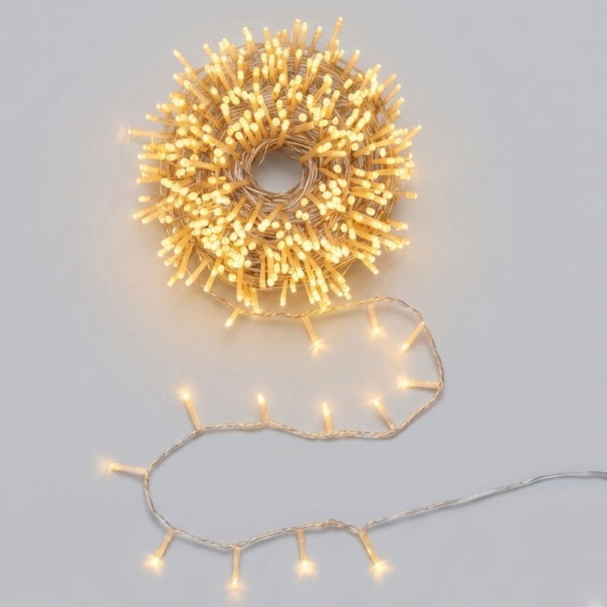 Aigostar - LED utomhusslinga för jul 1500 LED / 8 funktioner 78 m IP44 varmvit