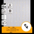 Aigostar - LED utomhusslinga för jul 156xLED/8 funktioner 4,2x1,2m IP44 varmvit