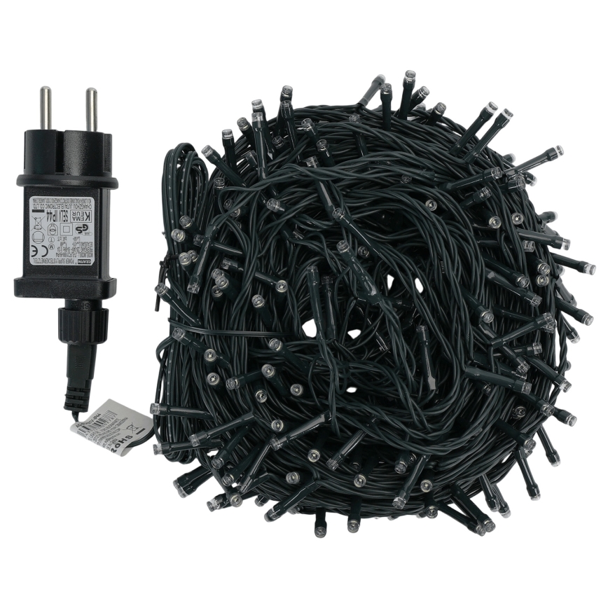 Aigostar - LED utomhusslinga för jul, 300 LED/8 funktioner, 30 m, IP44, kallvit