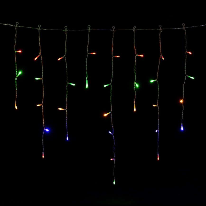 Aigostar - LED utomhus julslinga 300xLED/8 funktioner 3xAA 18x0,6 m IP44 multicolor
