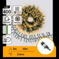 Aigostar - LED utomhusslinga för jul 400 LED/8 funktioner 13 m IP44 varmvit
