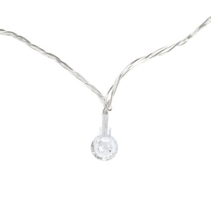 Aigostar - LED utomhusslinga för jul 50xLED/8 funktioner 8m IP44 kallvit