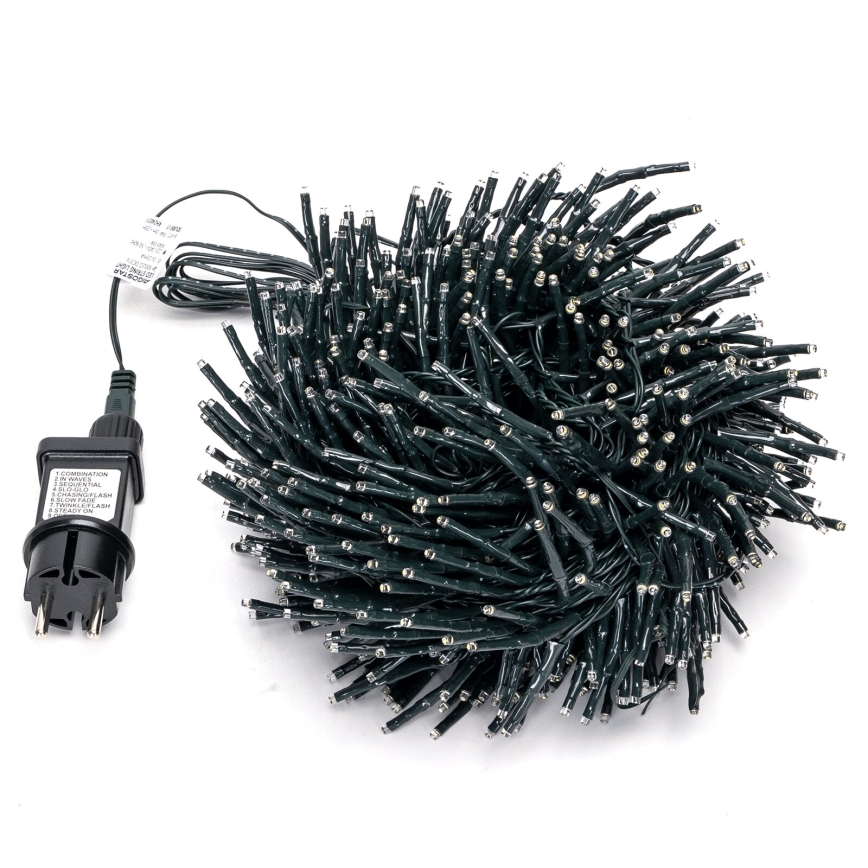 Aigostar - LED utomhusslinga för jul 600 LED/8 funktioner 18 m IP44 varmvit