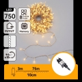 Aigostar - LED utomhusslinga för jul 750 LED/8 funktioner 78 m IP44 varmvit