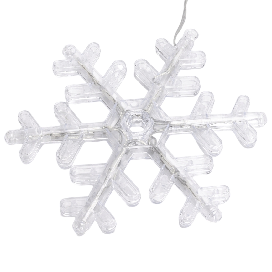 Aigostar - LED utomhus julslinga 84xLED/8 funktioner 1,2x1m IP44 varmvit snöflingor