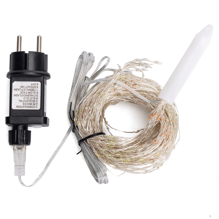 Aigostar - LED utomhusslinga för jul 900 LED/8 funktioner 6m IP44 flerfärgad