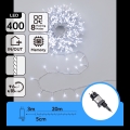 Aigostar - LED utomhusslinga för julbelysning 400xLED/8 funktioner 23m IP44 kallvit