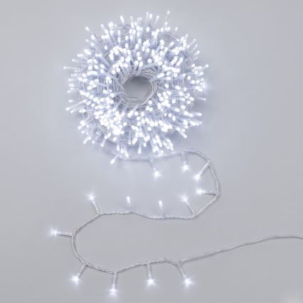 Aigostar - LED utomhusslinga för julbelysning 400xLED/8 funktioner 23m IP44 kallvit