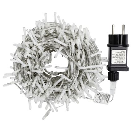 Aigostar - LED utomhusslinga för julbelysning 400xLED/8 funktioner 23m IP44 kallvit