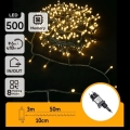 Aigostar - LED utomhusslinga för julbelysning 500xLED/8 funktioner 50m IP44 varmvit
