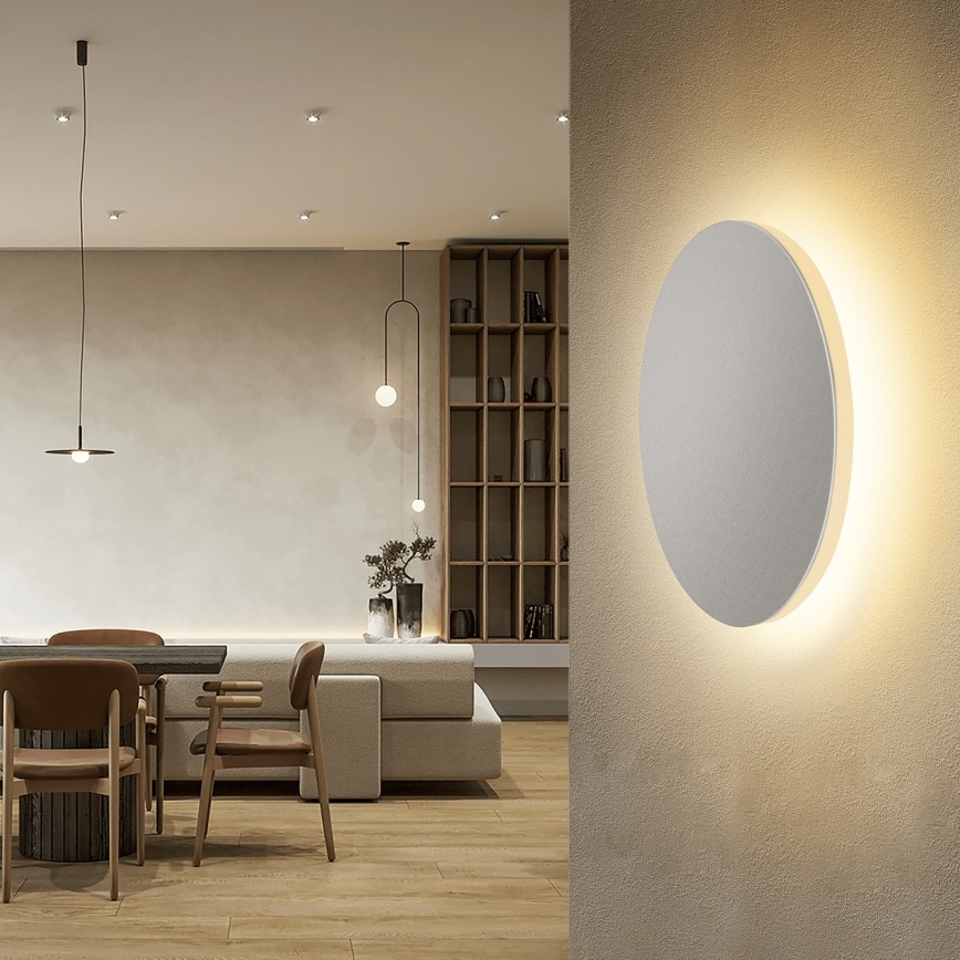 Aigostar - LED väggbelysning LED/12W/230V 3000K 25 cm vit