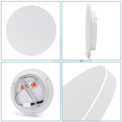 Aigostar - LED väggbelysning LED/12W/230V 3000K 25 cm vit