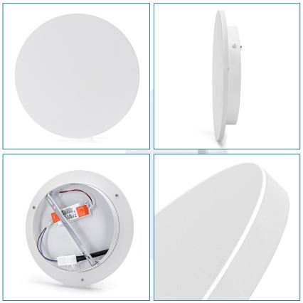 Aigostar - LED vägglampa LED/12W/230V 6500K 25 cm vit