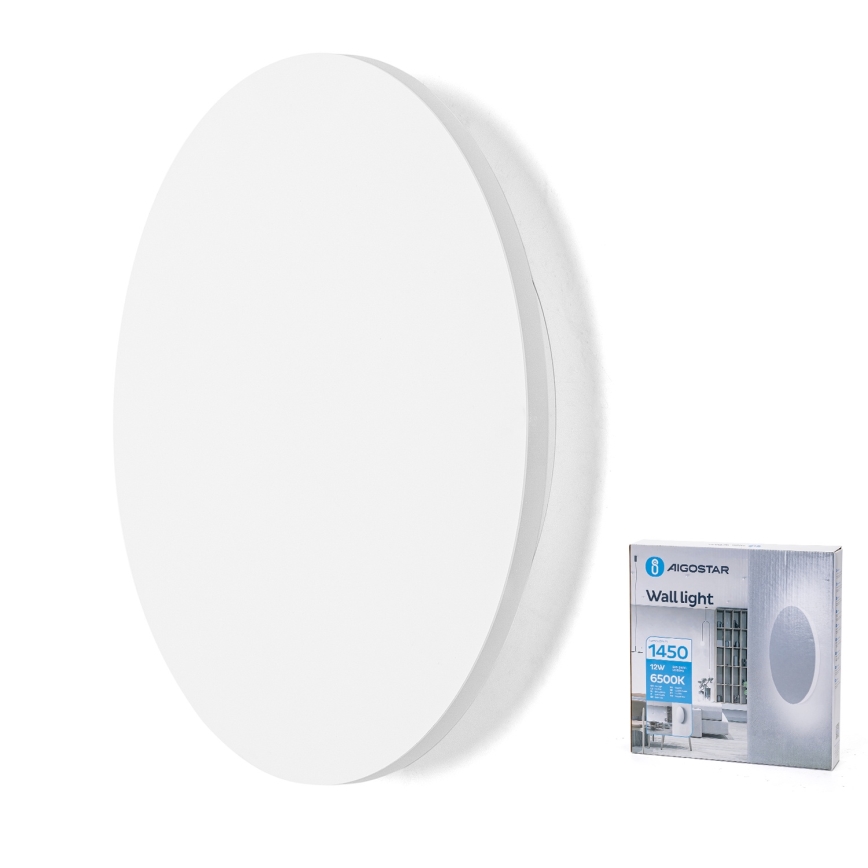 Aigostar - LED vägglampa LED/12W/230V 6500K 25 cm vit