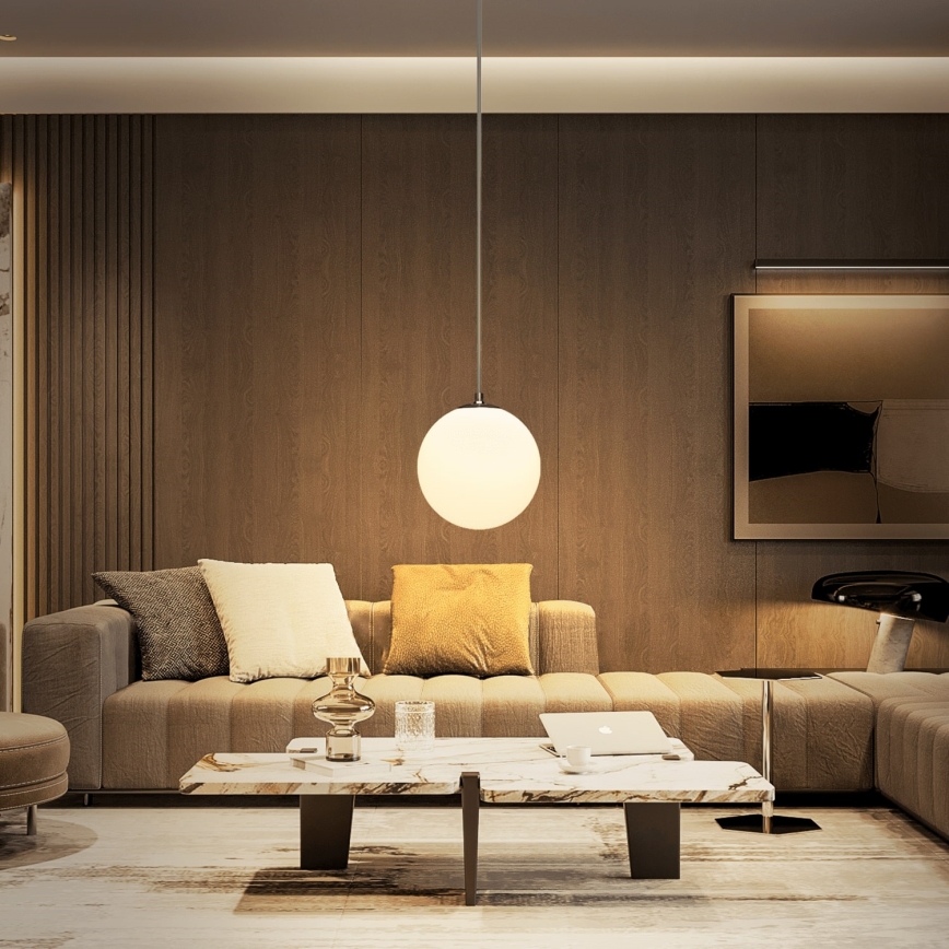 Aigostar - Ljuskrona med textilsladd 1xE27/40W/230V