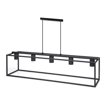 Aigostar - Ljuskrona med textilsladd 5xE27/40W/230V